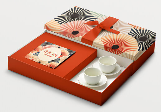 Product Gift Box Mockup With Generative AI