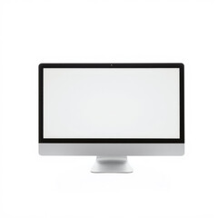 Fototapeta premium Computer display isolated on white background.