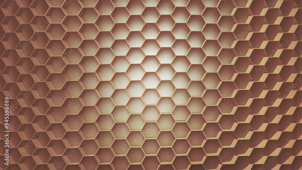 Aufkleber seamless hexagonal grid pattern. honeycomb texture on light background. speaker grille inspired desi