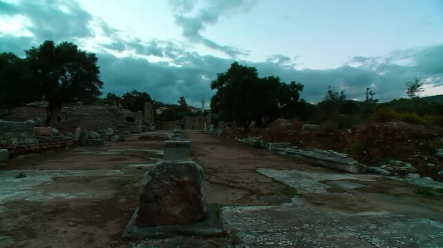 Iasos Ancient City square, Milas Mugla Turkey