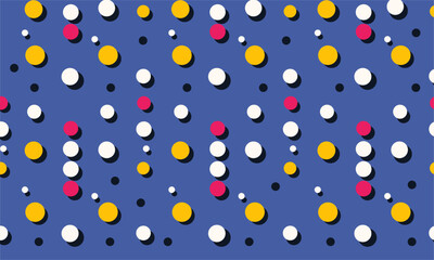 Vibrant Polka Dot Pattern Abstract Background