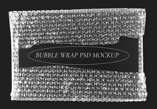 Flatlay Bubble Wrap Mockup