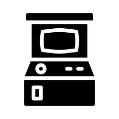 arcade machine glyph icon