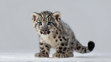 Fototapeta premium snow leopard kitten