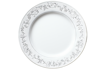 High-resolution PNG of a plate isolated on transparent background for culinary design, kitchenware illustration, and food presentation projects