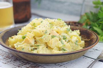 Traditional German dish potato salad