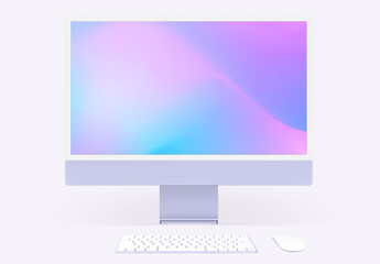 Screen Computer Display Mockup