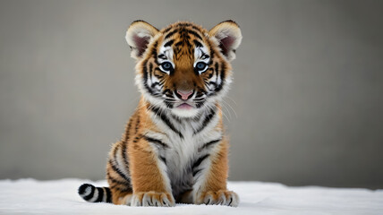 Fototapeta premium tiger kitten