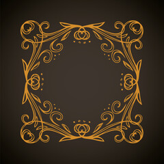 Old cute romantic book ribbon bow swirly tag swoosh element isolated on white paper card backdrop. Freehand black ink pen outline drawn curly corner sketchy in artistic rustic curlicue scrawl style