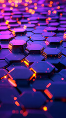 Obraz premium Abstract background with hexagonal structure