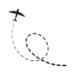 Airplane Path Icon