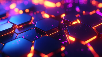 Abstract background with hexagonal structure