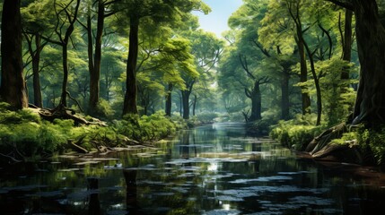 Obraz premium National Canal Conservation Day 20th September Generative AI