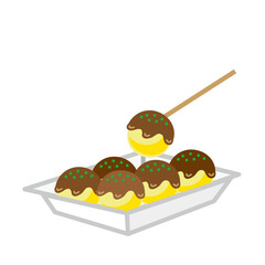 たこ焼きのベクターイラスト