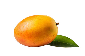 Vibrant, high-resolution mango isolated on transparent background for culinary creations, health-themed projects, and organic produce illustrations featuring fresh tropical fruit concepts
