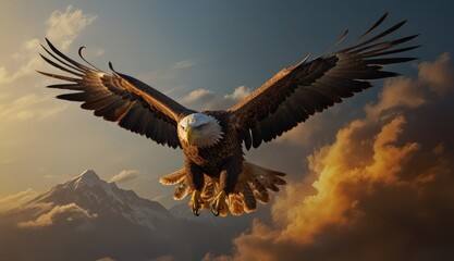 Obraz premium Majestic Eagle in Flight