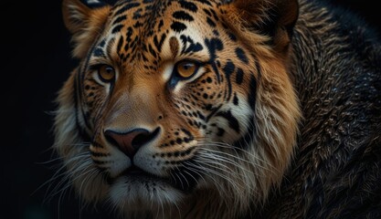 Fototapeta premium Majestic Tiger Close-Up Portrait