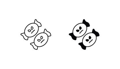 Candy icon design with white background stock illustration