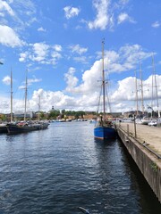 Fototapeta premium Boats between Stockholm's islands