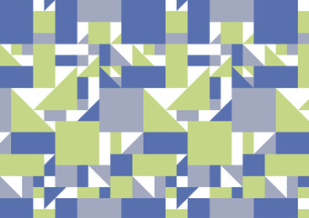 3色使いのシームレス幾何学背景_グレイッシュ