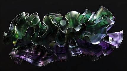 Abstract Iridescent Form