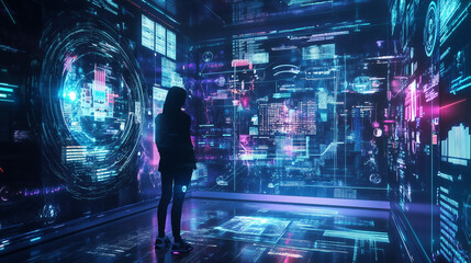 Futuristic AI-Powered Educational Platform Providing Immersive and Interactive Learning Experiences, Featuring Adaptive Content Delivery, Real-Time Feedback, and Personalized Learning Pathways for Enh