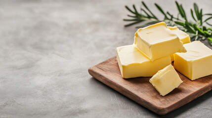 Butter on Cutting Board.