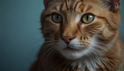 Majestic Ginger Cat Portrait