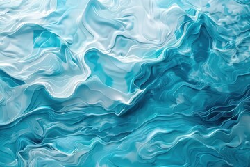 Obraz premium Abstract Blue and White Swirling Pattern