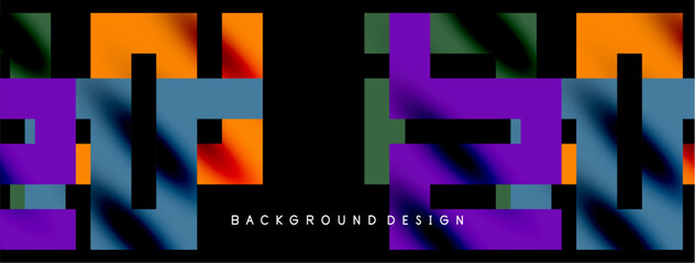 Colorful squares, lines minimal abstract background. Vector Illustration For Wallpaper, Banner, Background, Card, Book Illustration, landing page