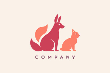 An elegant animal and pet company logo