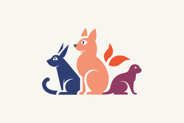 An elegant logo featuring a pair of fish swimming