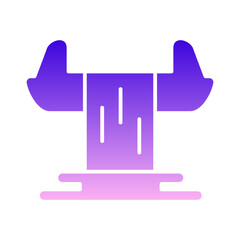 Obraz premium eco energy waterfall