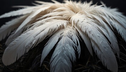 Elegant White Feather Arrangement