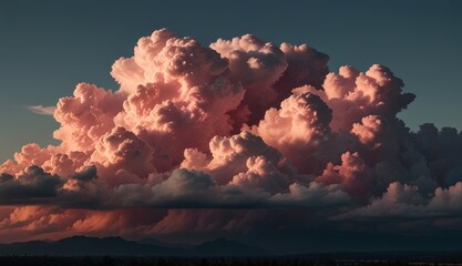 Dramatic Sunset Cloud Formation