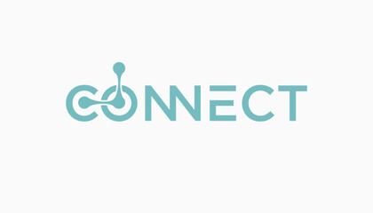 connect connections logo template vector illustration icon element