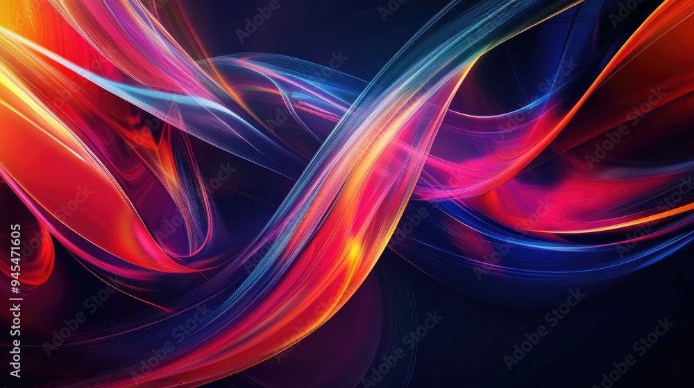 Poster abstract background design featuring vibrant colors and dynamic patterns to create a visually striki
