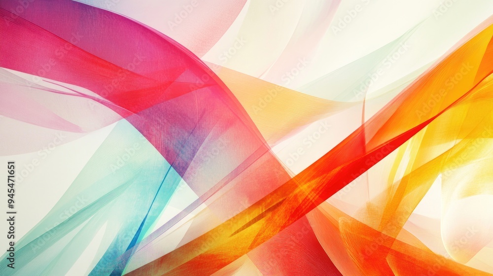 Poster abstract background design with vibrant colors and shapes creating a visually striking composition p