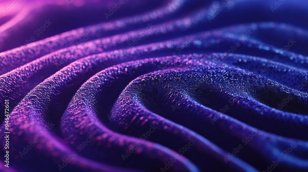 Poster abstract digital background featuring a fingerprint design rendered in 3d