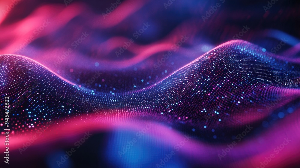 Aufkleber abstract digital data backdrop with 3d rendering effects