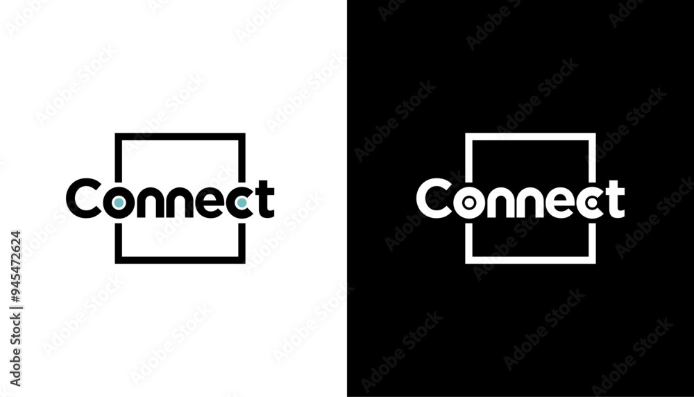 Canvas Prints connect connections logo template vector illustration icon element