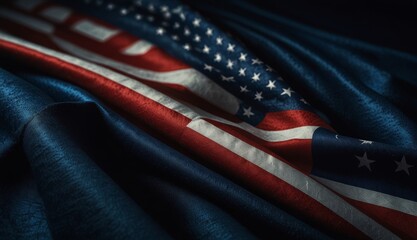 Waving American Flag Texture