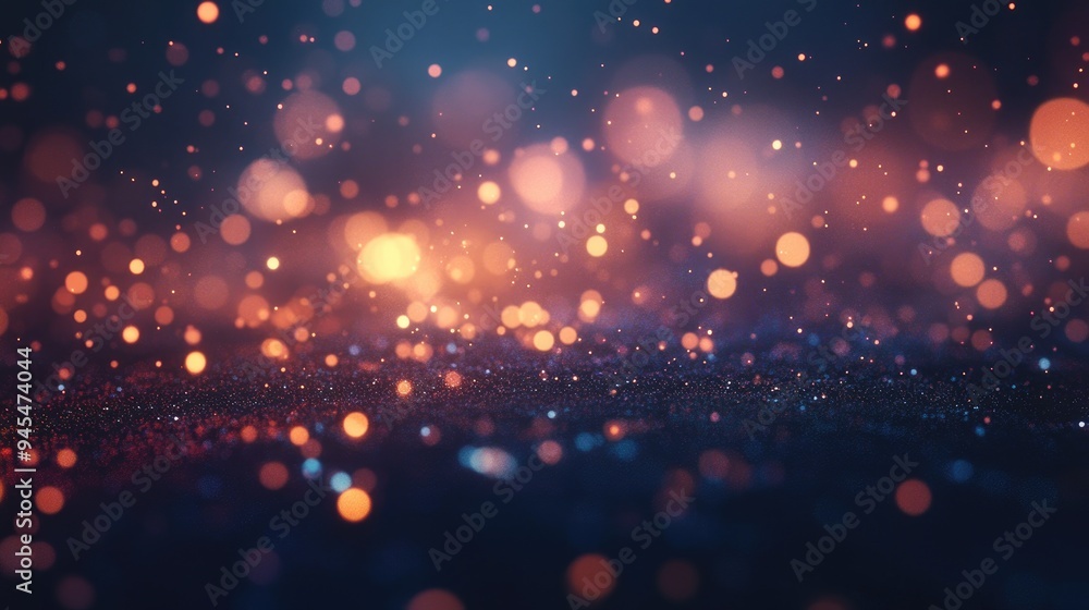 Poster abstract particle background featuring a 3d render with depth of field effects glowing highlights an