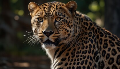 Obraz premium Majestic Leopard in Natural Habitat