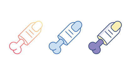 Cutted Finger icon design with white background stock illustration