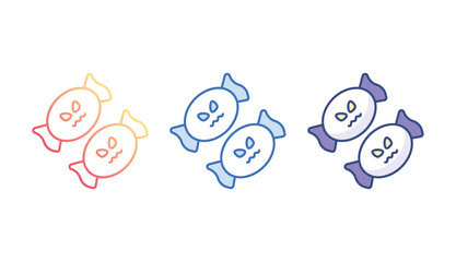 Candy icon design with white background stock illustration