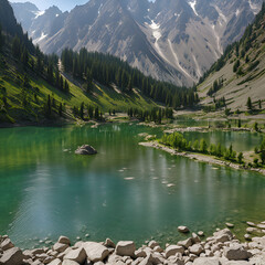 lake in the mountains