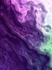 Obraz premium Illustration of A trendy and abstract gradient from electric violet to bright lime, featuring swirling patterns and a sense of movement and fluidity. Ai Generate. 