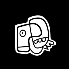 Illustration of a cute irregular shape icon.