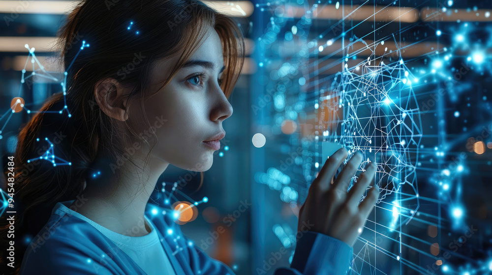 Poster Scientists are using AI to analyze large amounts of data to find new ways to solve global problems such as climate change or hunger. Generative AI.